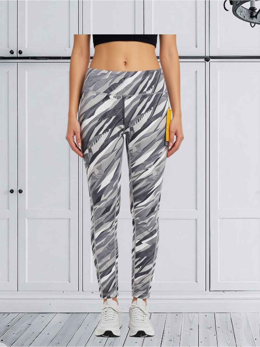 NWT Lolë Glorious Legging White Horizon Abstract Camo XS